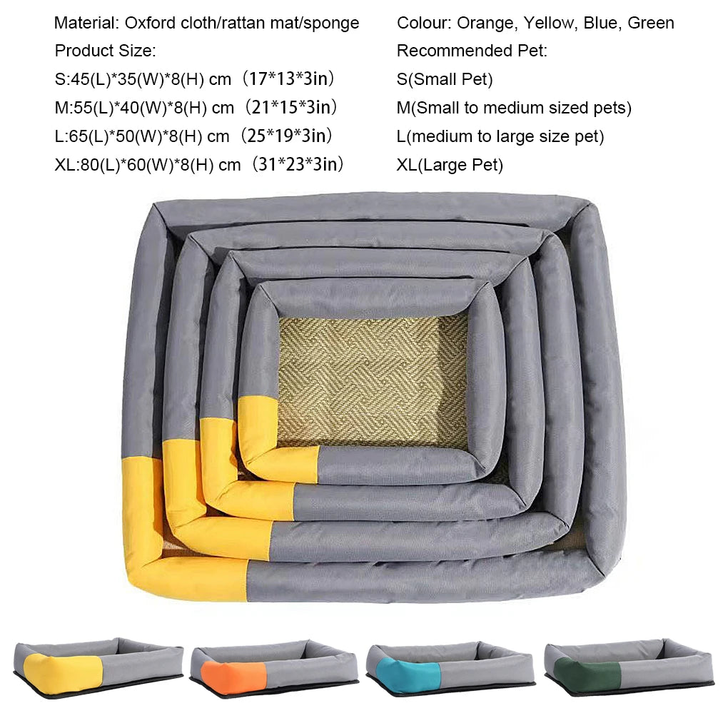 Universal Pets Washable Cooling Mat Summer Pad Breathable Blanket Blue L