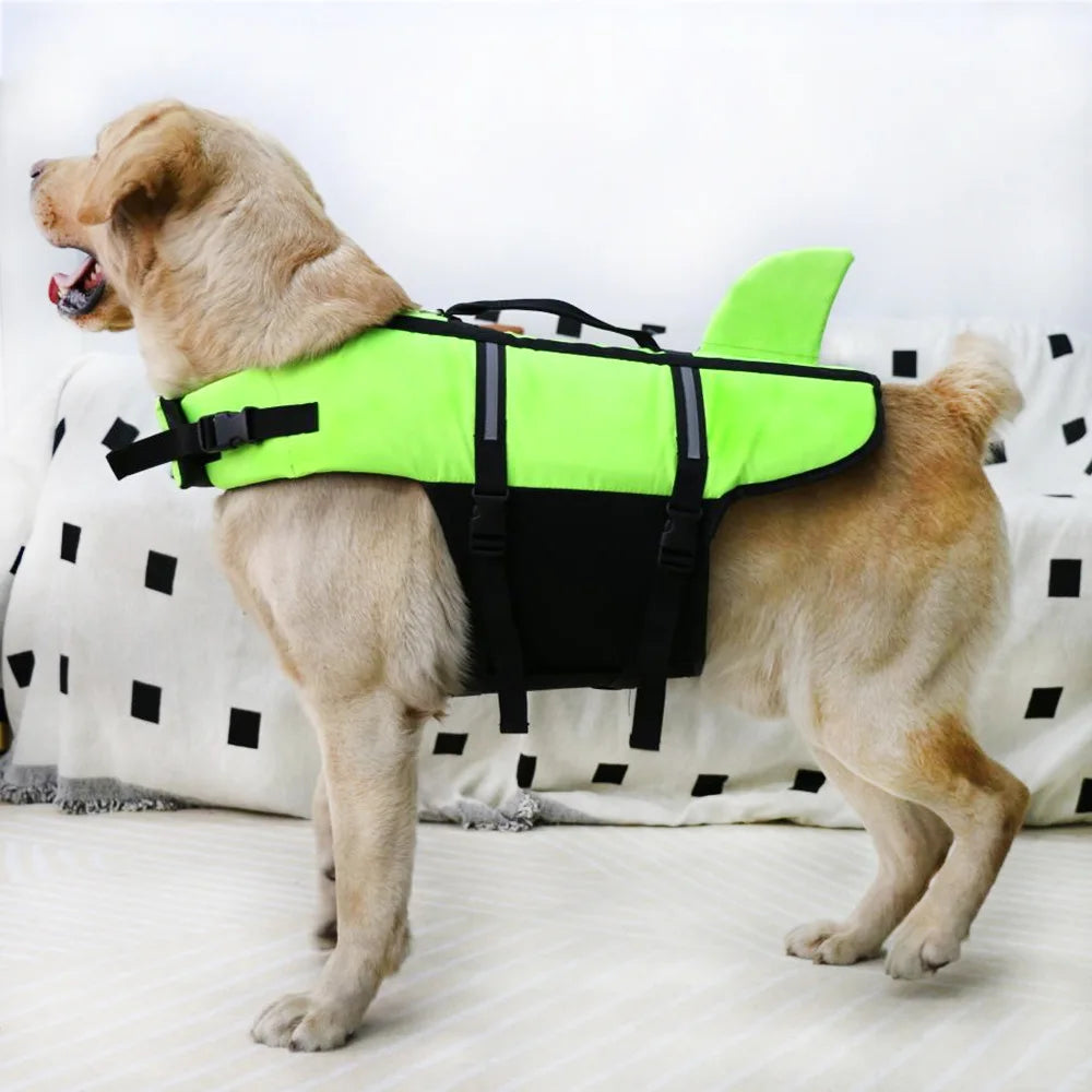 Dog Life Jacket with Rescue Handle, Reflective Dog Harness Life Vest for Swimming Boating Puppy for Small Medium Large Dogs