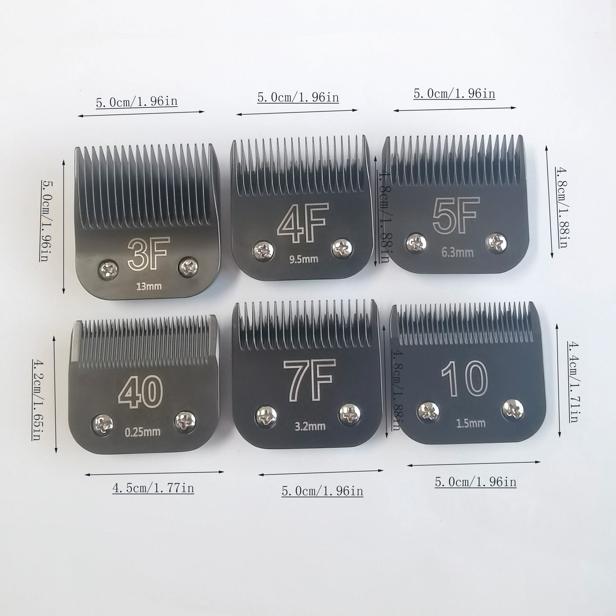 Sirreepet Professional Pet Clipper A5 Blade Black Color 3F/ 4F/ 5F/ 7F/ 10#/ 40#