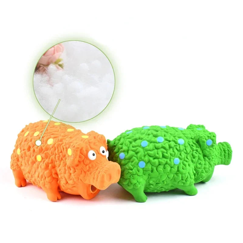 Pig Dog Squeaky Toy Grunting Pig Dog Toy That Oinks Grunts For Small Medium Large Dogs Cute Pig Grunting Squeak Pet Chew Toys