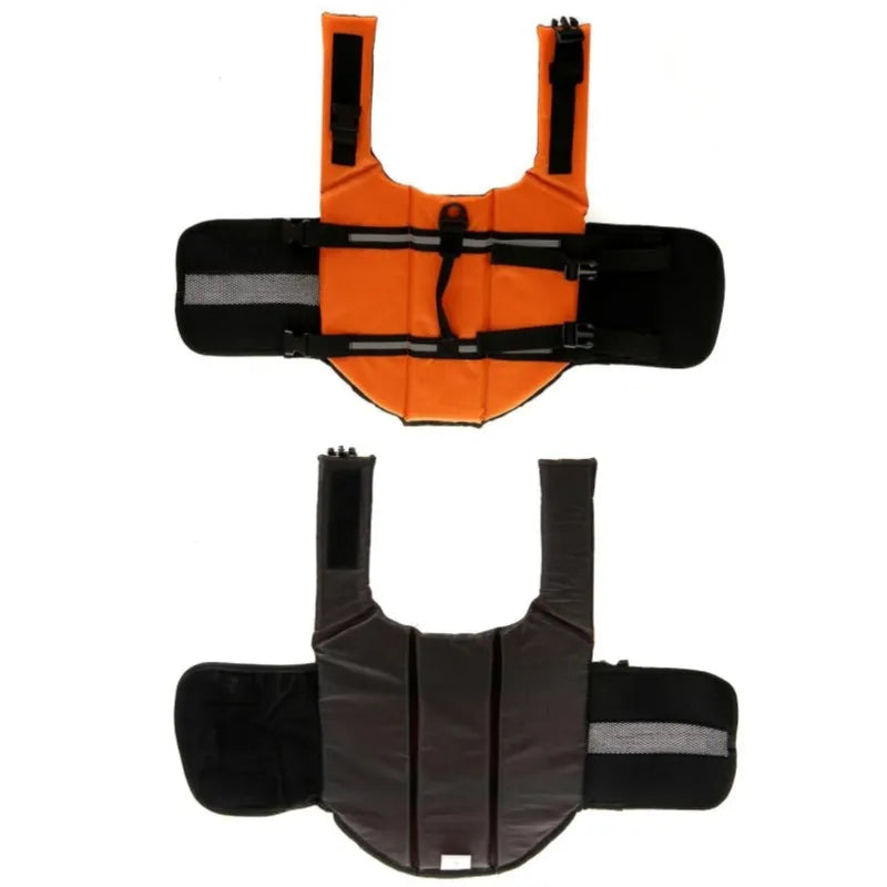 Summer Dog Life Jacket Reflective Adjustable Large Dogs Swimwear Safety Vest Surfing Sailboat Enhanced Buoyancy Pet Lifejackets