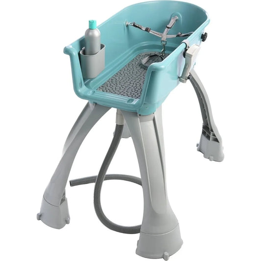 Medium Elevated Pet Bathing Station, Adjustable Height Dog Wash Tub for Easy Grooming