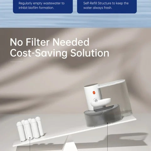 Smart Pet Water Dispenser Wireless Cat Water Fountain Dumping Dog Water Dispenser Rechargeable Automatic Water Feeder