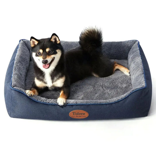 Orthopedic Dog Bed Medium Size Dog, Durable Egg Crate Foam Sofa Dog Bed wit Washable Removable Cover, Waterproof Lining, Pet Be