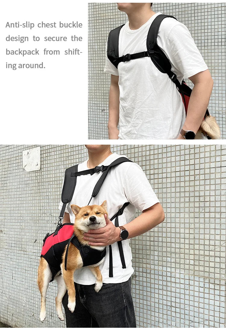 Pets Dog Strap Backpack Outdoor Travel Multi Functional Adjustable Dogs/Cat Strap Travel Supplies Perros Breathable Shoulder Bag