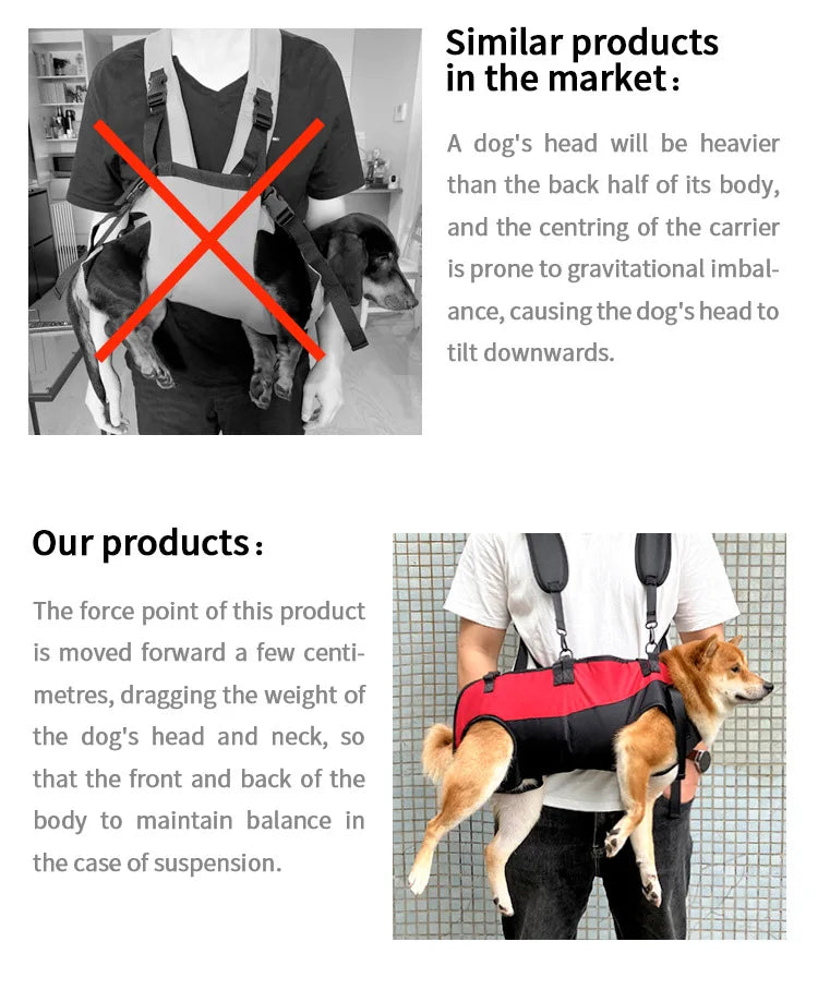 Pets Dog Strap Backpack Outdoor Travel Multi Functional Adjustable Dogs/Cat Strap Travel Supplies Perros Breathable Shoulder Bag