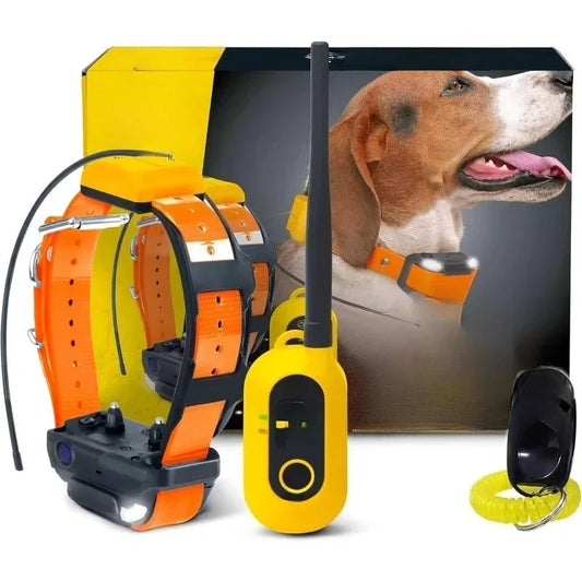 HOME-Hunting Ecollar GPS Dog Training Collar with RemoteElectric GEO Fence Tracker, Stimulation, Vibration,Tone shed