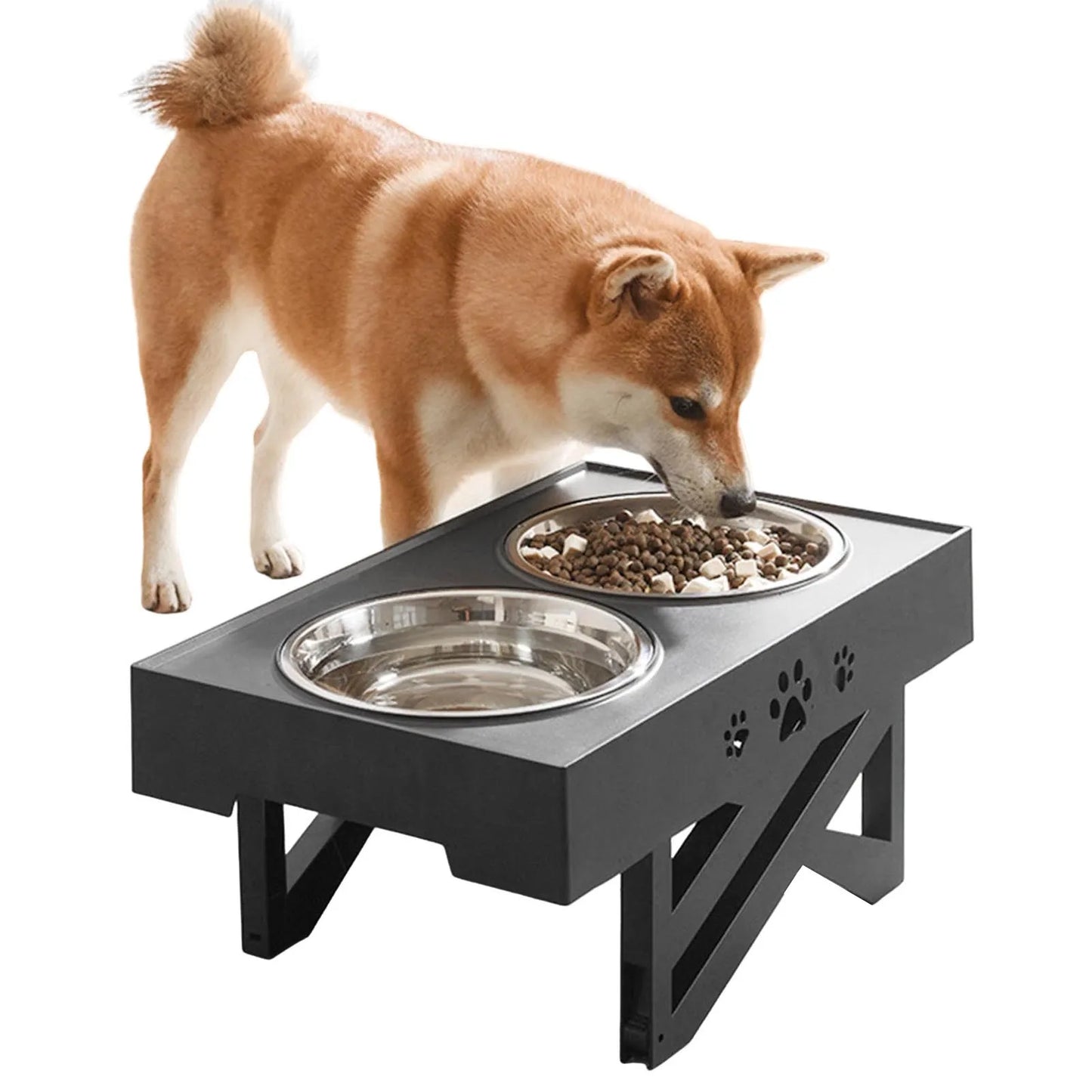 Stainless Steel Elevated Dog Bowl Non-Slip and No Spill Design Bowl Pet Supplies Suitable for Promote Healthy Digestion Xuan-US