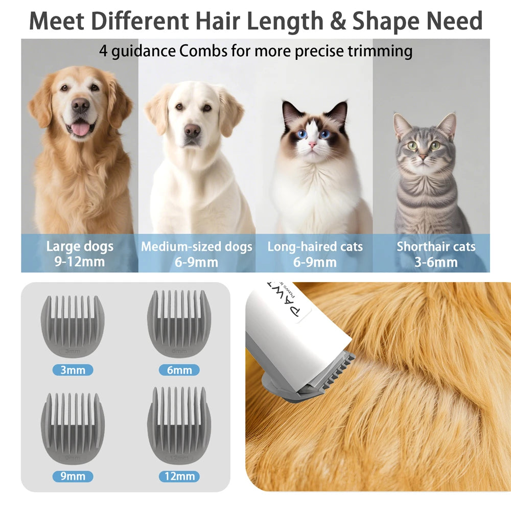 5 in 1 Dog Cat Pet Grooming Vacuum Brush 13000pa 2L Dust Cup Shedding Pet Hair Home Cleaning Kit Strong Suction
