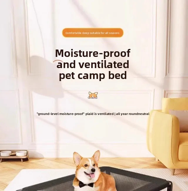 Outdoor Home Use Elevated Dog Bed All Season Durable Carry Moisture Proof Non-Sli Large Small Dogs Cat Bed Pet Accessories