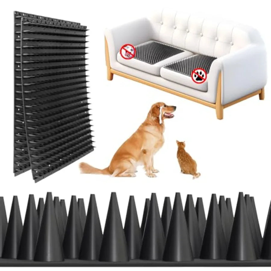 Pack Scat Mats for Dogs Heavy Duty Solid PP Pet Deterrent Mats to Keep Dogs Off Couch and Furniture Durable for Indoor and Outd
