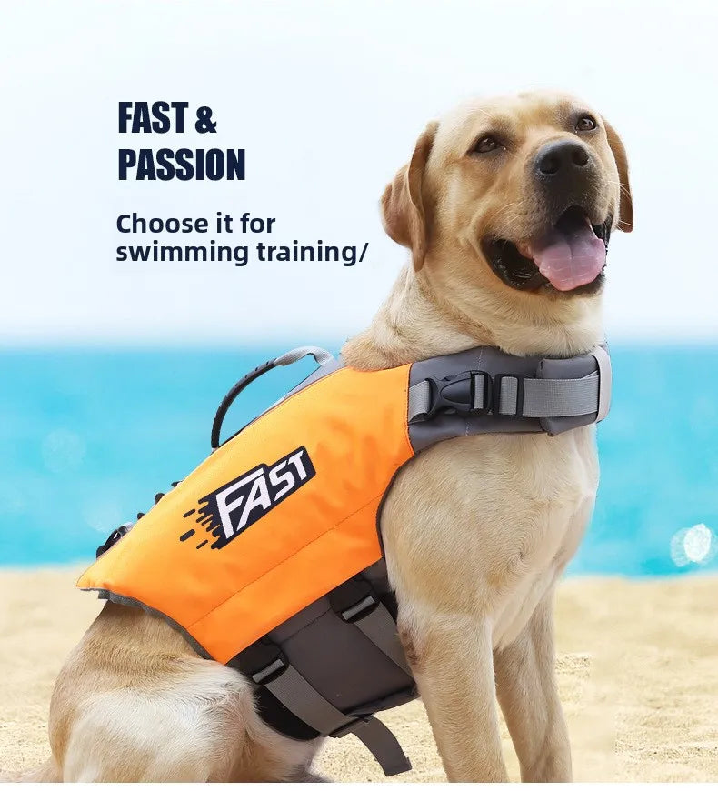 Pet Swimming Life Jacket Safety Vest for Dog in Summer Fashion Adjustable Reflective in Pool or Surfing Drifting Dog Life Vest