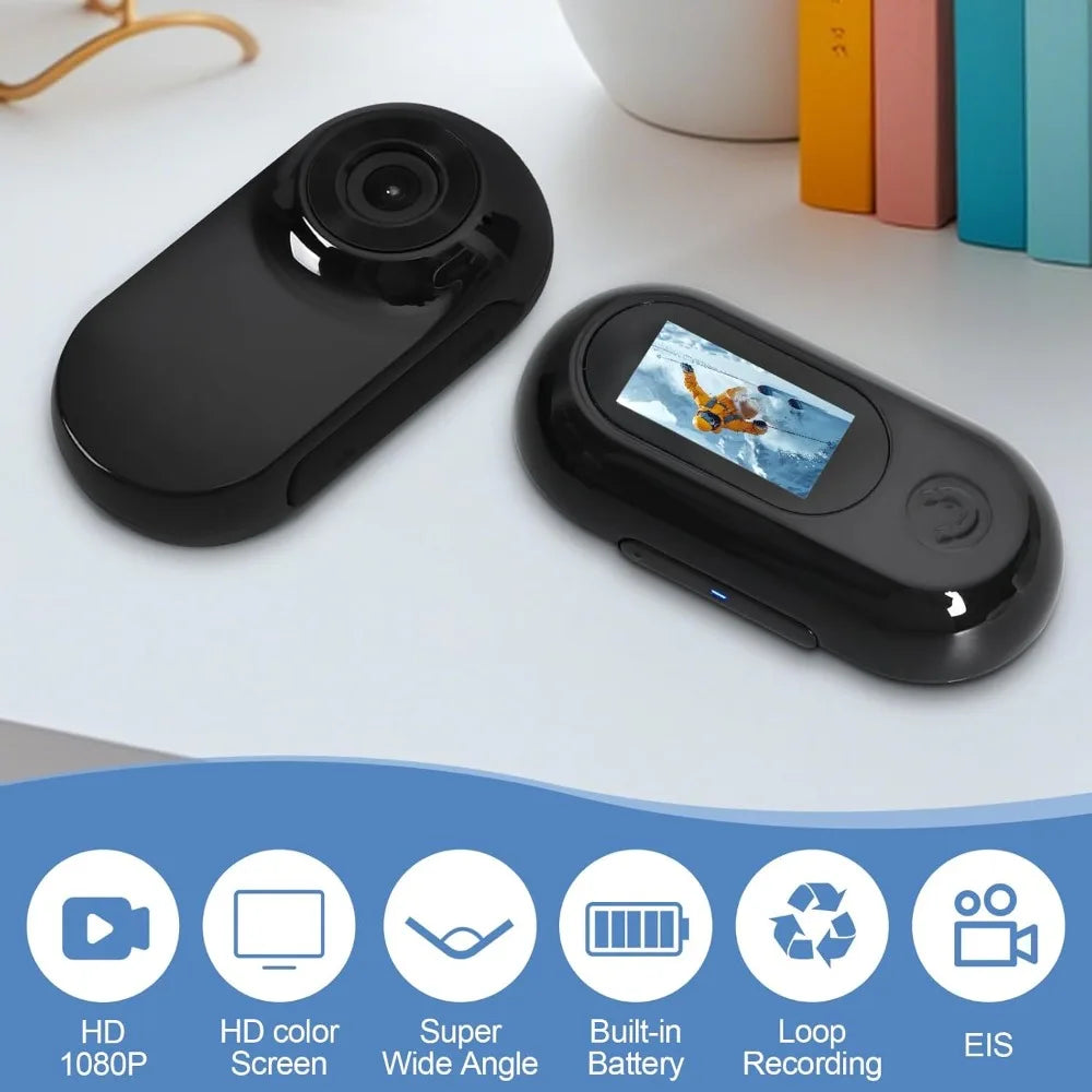 1080p HD Cat Dog Pet Camera Collar with Video Recording Sports Camera Baby Monitor No WiFi Indoor/Outdoor All Activities Pet Sup