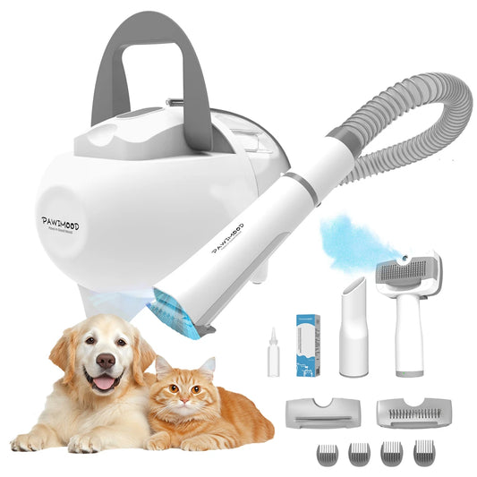 5 in 1 Dog Cat Pet Grooming Vacuum Brush 13000pa 2L Dust Cup Shedding Pet Hair Home Cleaning Kit Strong Suction