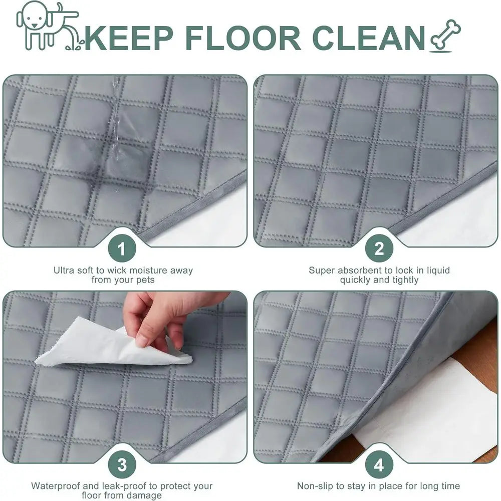 Reusable Washable Pee Pads Large/Extra Large 36'' x 41'' 2 Pack, Absorbent Pet Puppy Dog Training Pads Non-Slip, Waterproo Whein