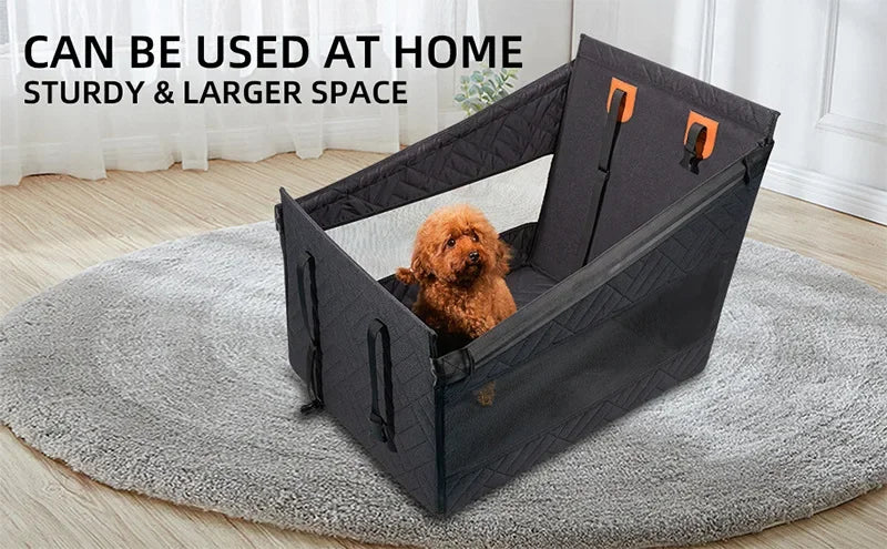 Pet Car Nest Bed, Full Coverage Back Seat Hammock Extender for Cars, Waterproof Scratchproof with Mesh Pocket for All Size Dogs
