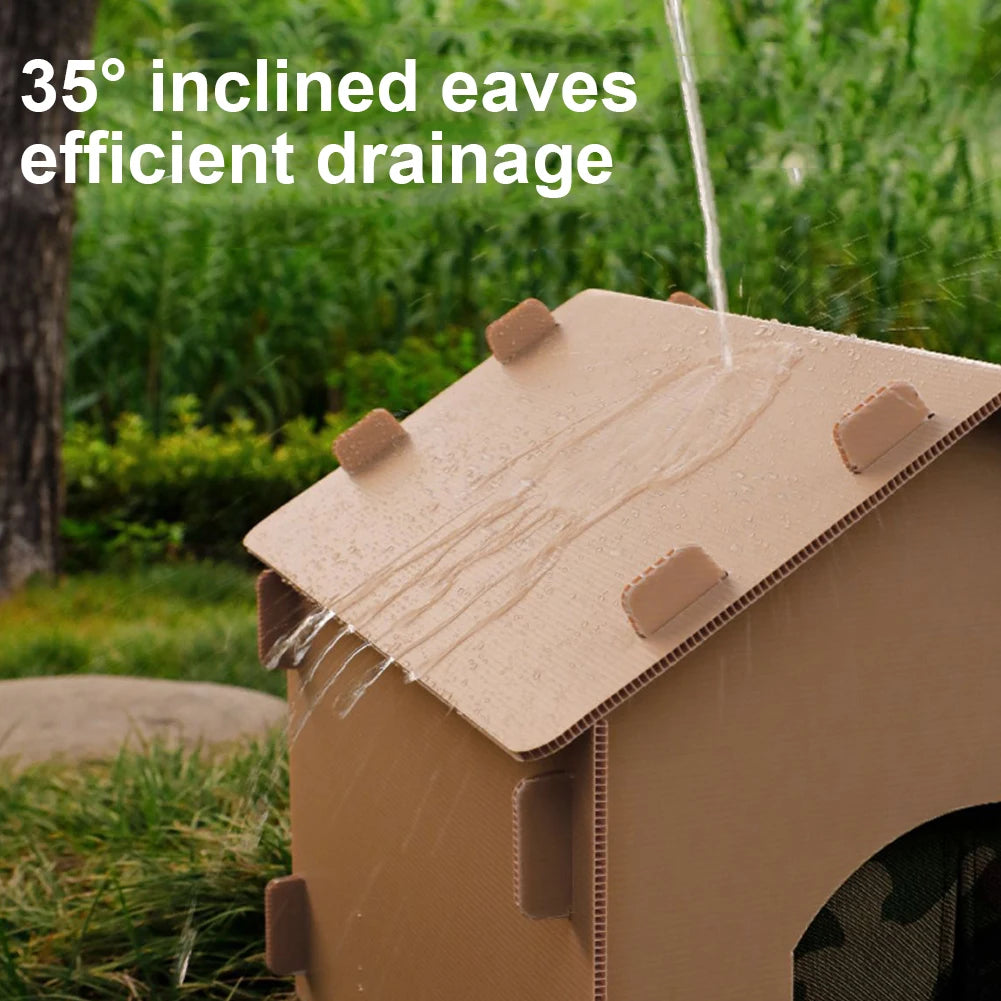 Stray Cats House Outside Cat House Foldable Cat Outdoor House Collapsible Insulated Pet House for Indoor Outdoor Use