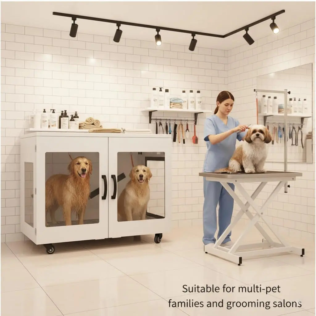 Large Pet Dryer Box,Smart Temp Control & Low Noise,Grooming Blower for 120 lbs Dog Cat,410L,Custom