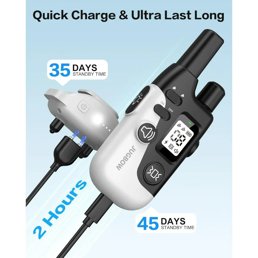 Dog Training Collar 4200FT Dog Collar with Remote for Small Medium Large Dogs LED Light Electric Collar with Beep Safe Static V