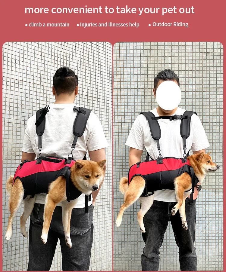 Pets Dog Strap Backpack Outdoor Travel Multi Functional Adjustable Dogs/Cat Strap Travel Supplies Perros Breathable Shoulder Bag