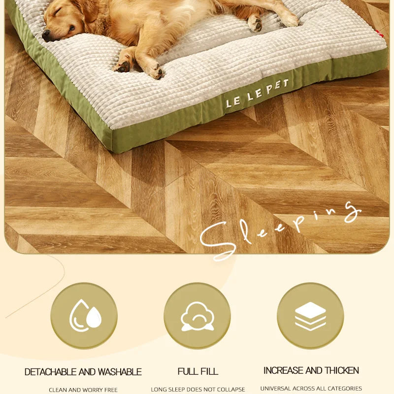 HOOPET Dogs Sleeping Bed Warm Soft Fleece Pet Blanket Detachable Cat Puppy Mat Cushion for Small Medium Large Dogs Pet Supplies