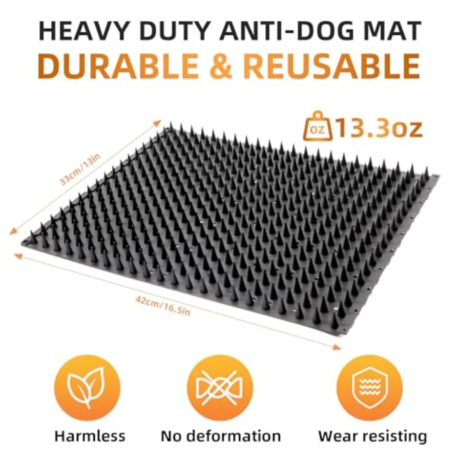 Pack Scat Mats for Dogs Heavy Duty Solid PP Pet Deterrent Mats to Keep Dogs Off Couch and Furniture Durable for Indoor and Outd