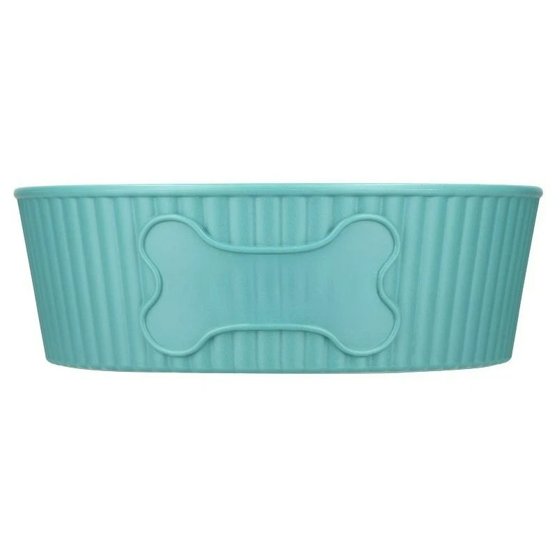 Large 7.5-Cup Woof Pet Bowl, Teal