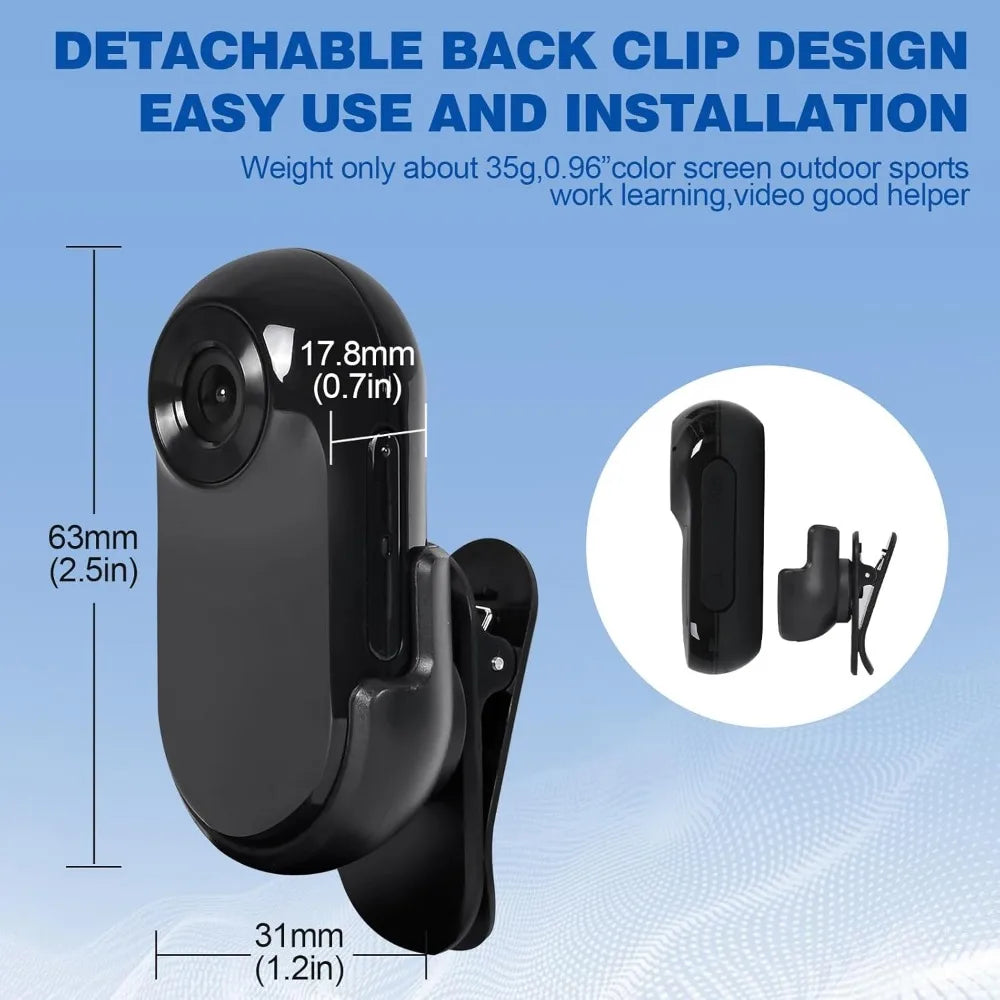 1080p HD Cat Dog Pet Camera Collar with Video Recording Sports Camera Baby Monitor No WiFi Indoor/Outdoor All Activities Pet Sup