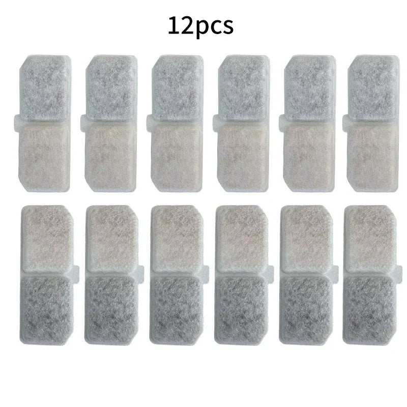 12pcs Cat Water Fountain Filter Pet Fountain Replaced Filter Accessories Pet Supplies