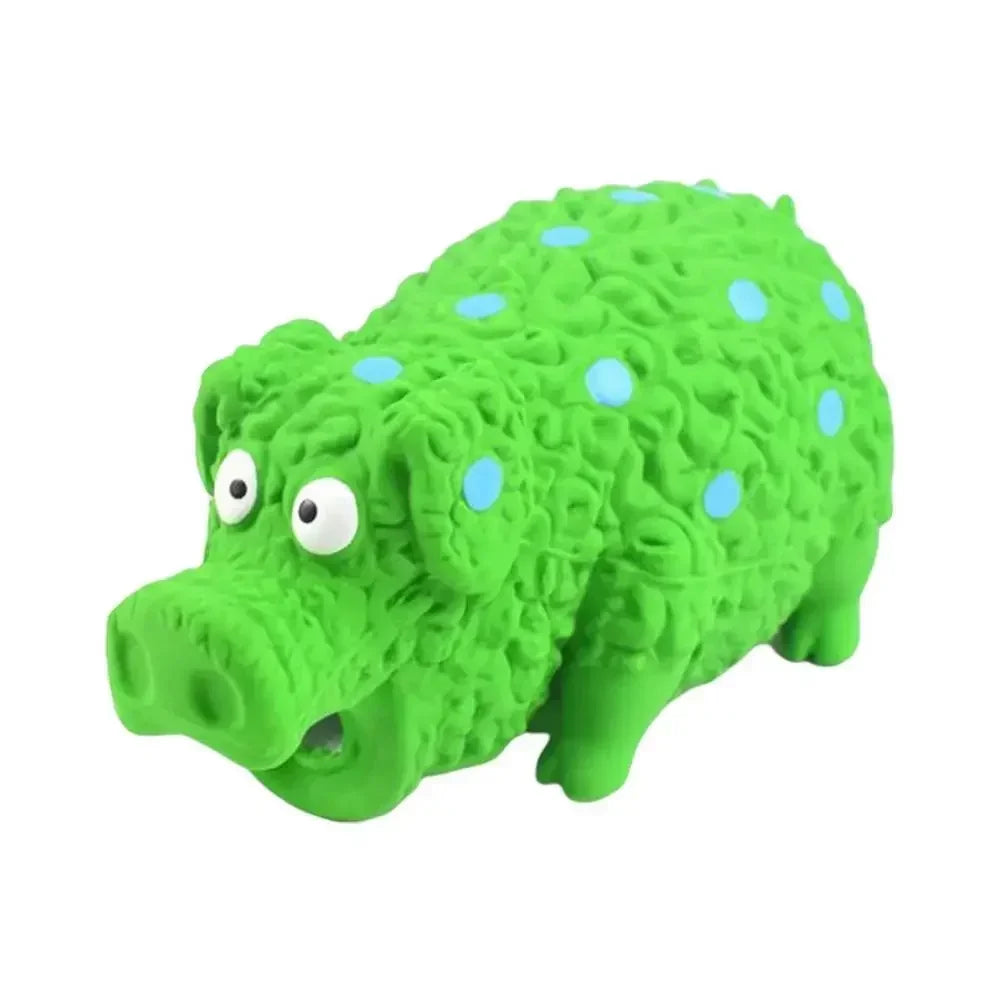 Pig Dog Squeaky Toy Grunting Pig Dog Toy That Oinks Grunts For Small Medium Large Dogs Cute Pig Grunting Squeak Pet Chew Toys