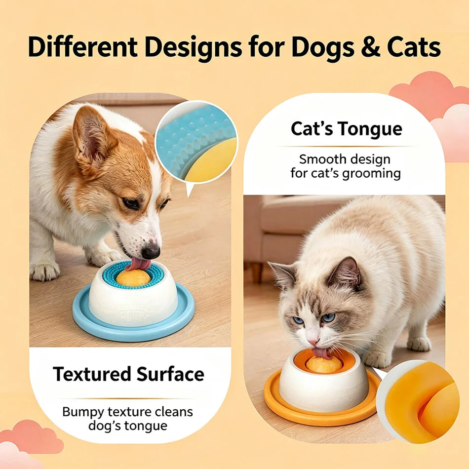 2026 New Non-Slip Pet Licking Bowl with Slow Food Design Educational Toy for Dogs/Cats Fun And Engaging Feeding Solution