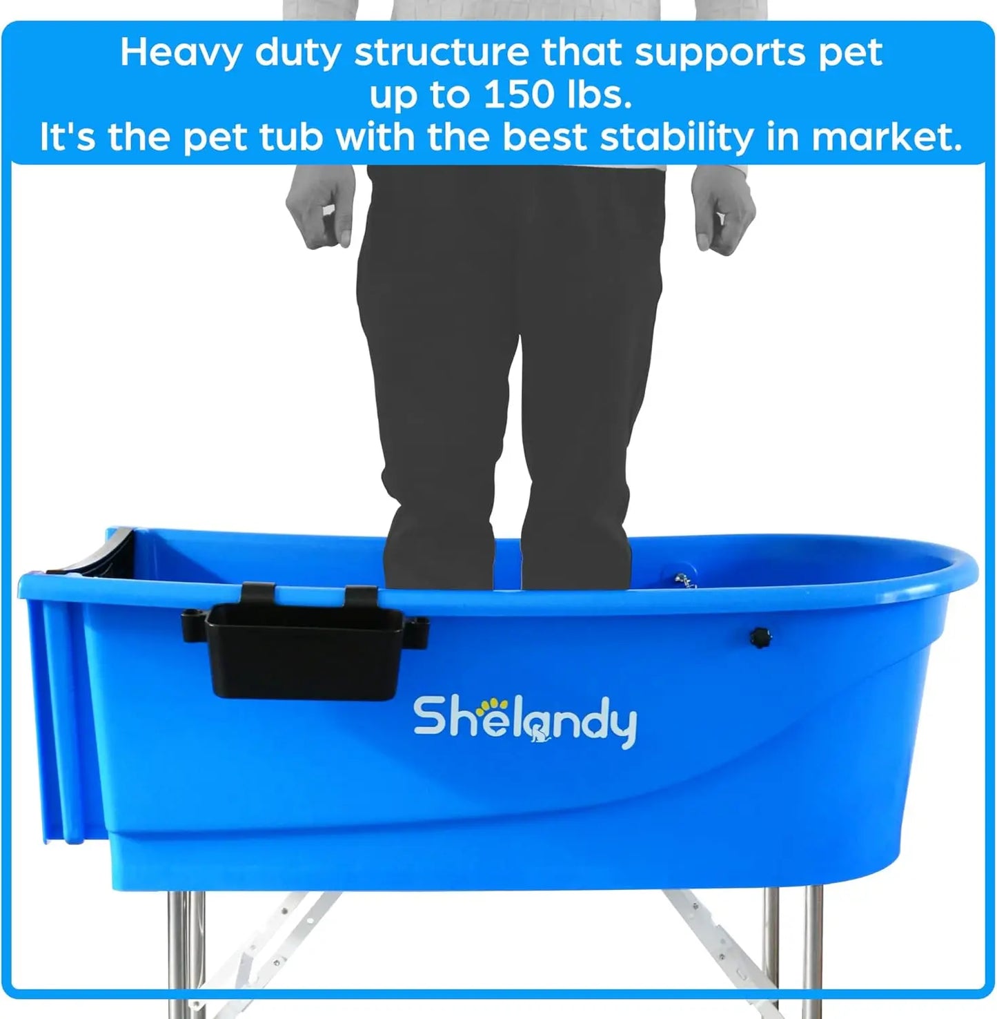 45" Pet Grooming Bathtub Dog Wash Station | Heavy Duty Bathing Tub (Bathtub Only)