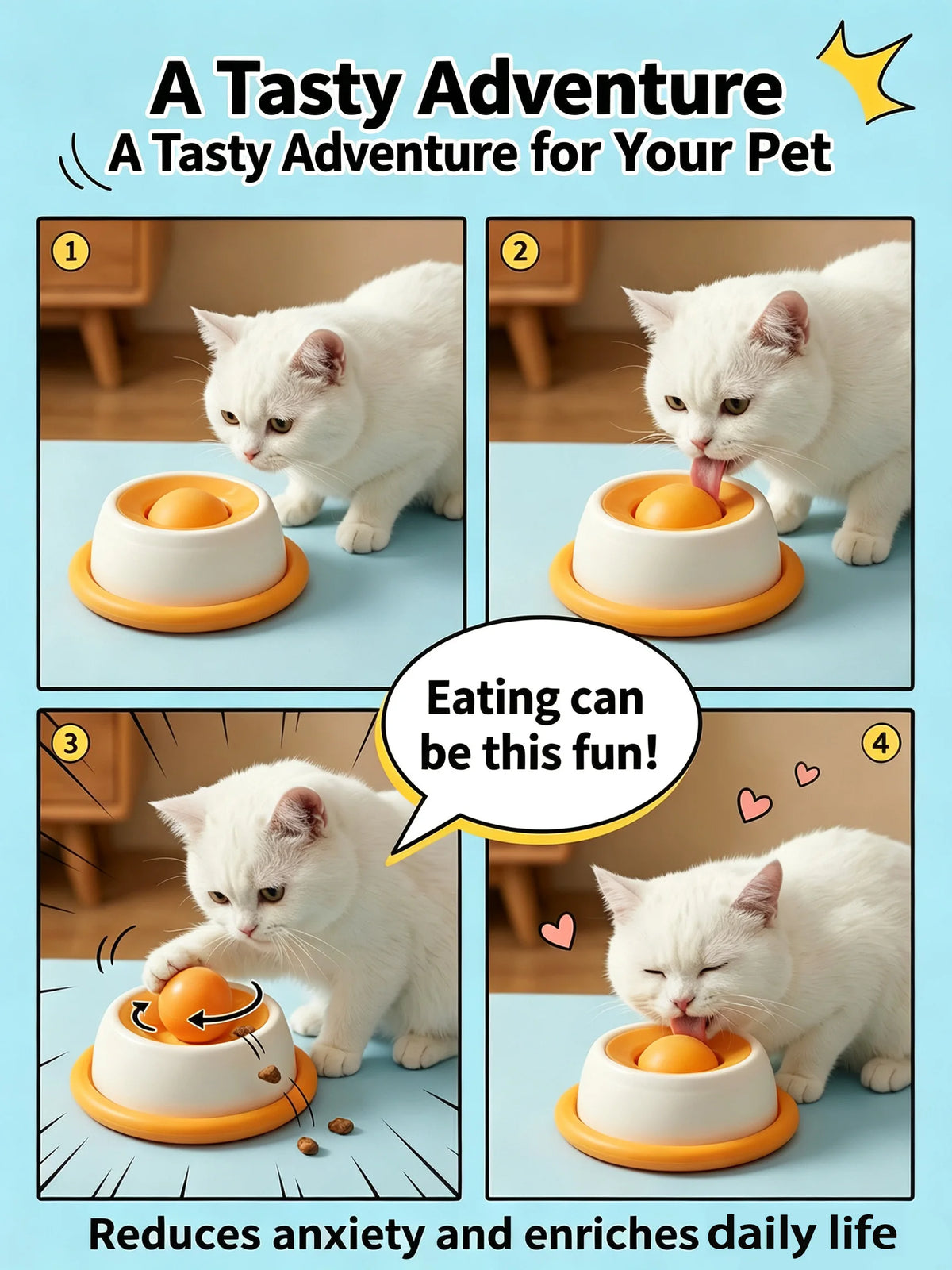 2026 New Non-Slip Pet Licking Bowl with Slow Food Design Educational Toy for Dogs/Cats Fun And Engaging Feeding Solution