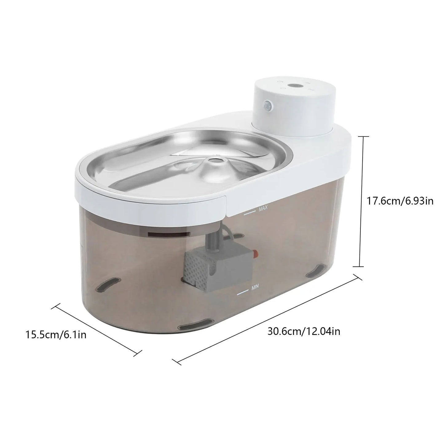 Pet Water Dispenser 5L|Automatic Cat Water Fountain with Filter Pump|Large Capacity Water Bowl for Cats and Dogs