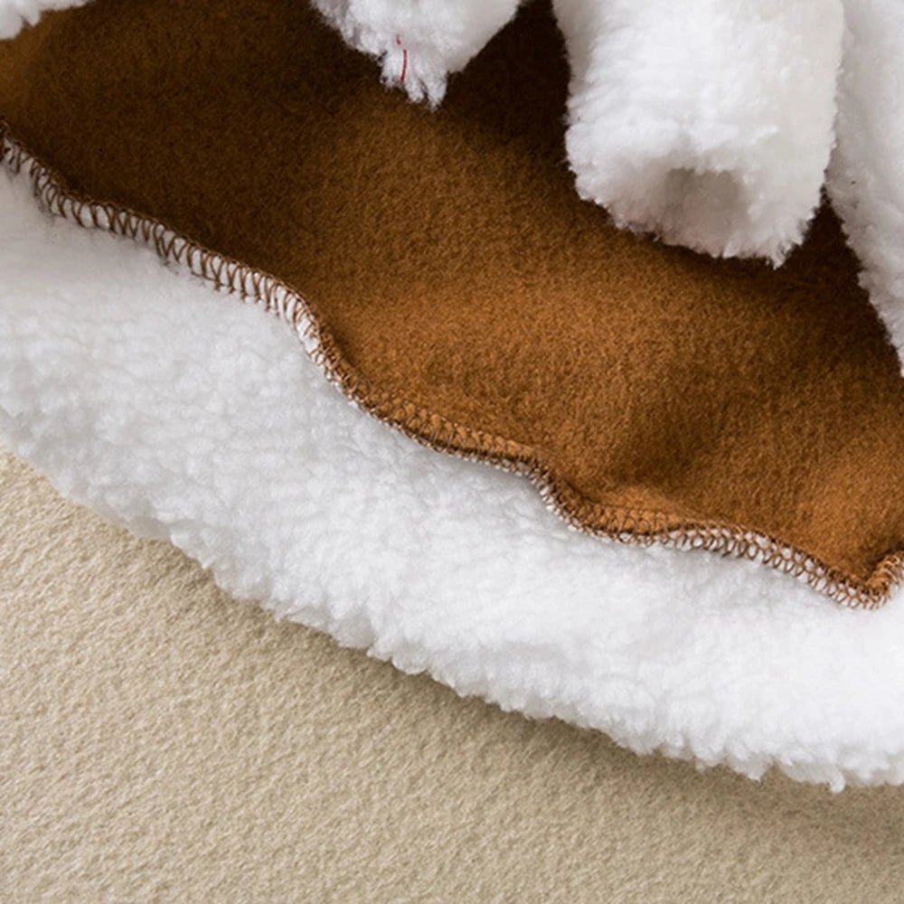 Pet Cat Dog Cape Change Into Santa Cape Deer Red Riding Hood Warm Plush Kawaii Comfortable Windproof Repeat Costume