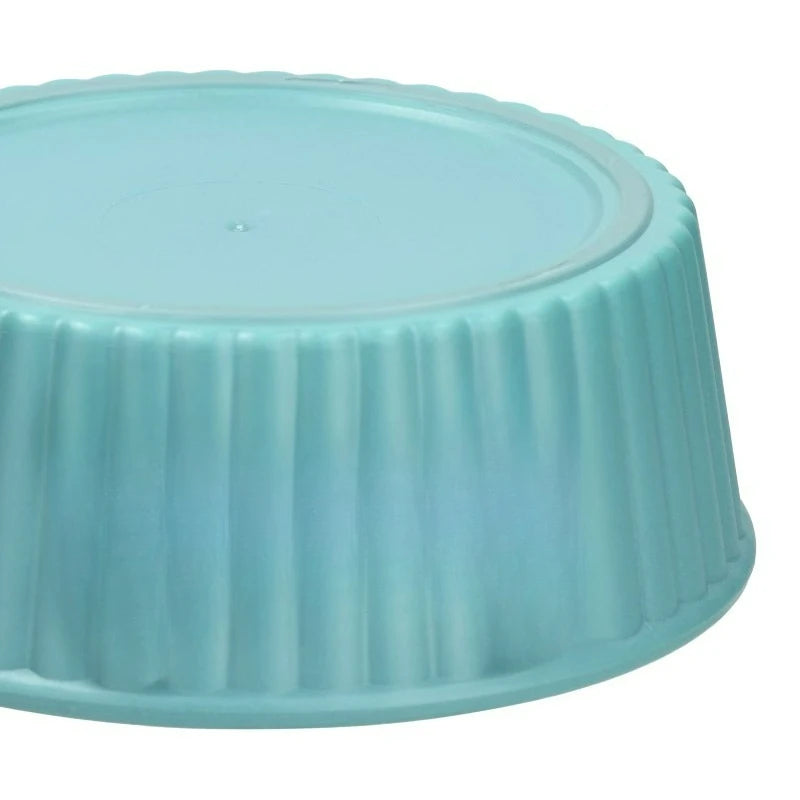 Small 2.2-Cup Pet Bowl, Teal，Measures 5.5 in x 5.5 in x 2 in for a compact footprint in your feeding area.