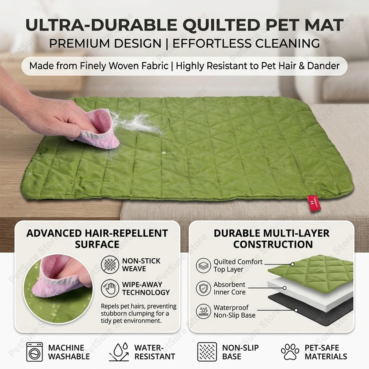 New Pet Dog Picnic Travel Mat Waterproof Foldable Portable Bed Blankets Outdoor Universal All Breeds Dog Lightweight Camping Mat