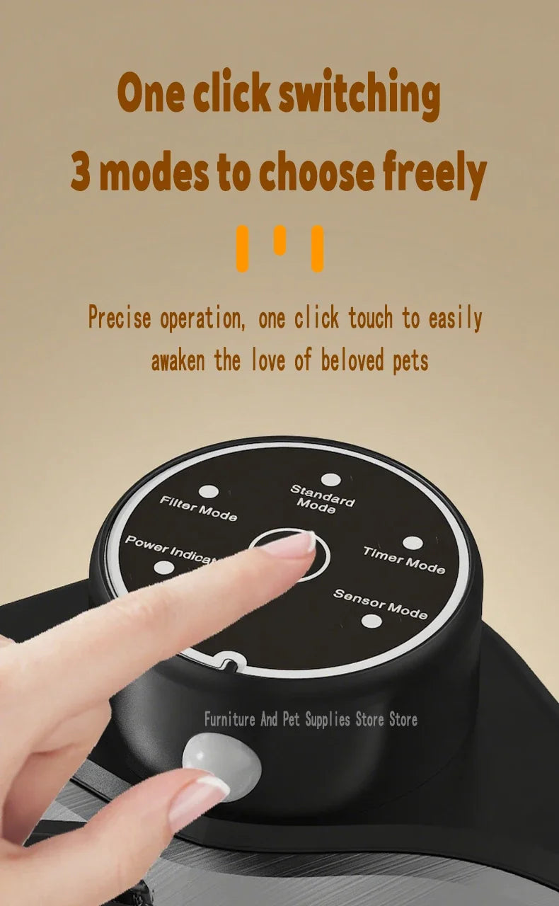 Wireless Automatic Cat Water Fountain 3600mAh 2800ML Pet Water Dispenser For Dog Cat Infrared Sensor Smart Pet Drinkier Fountain