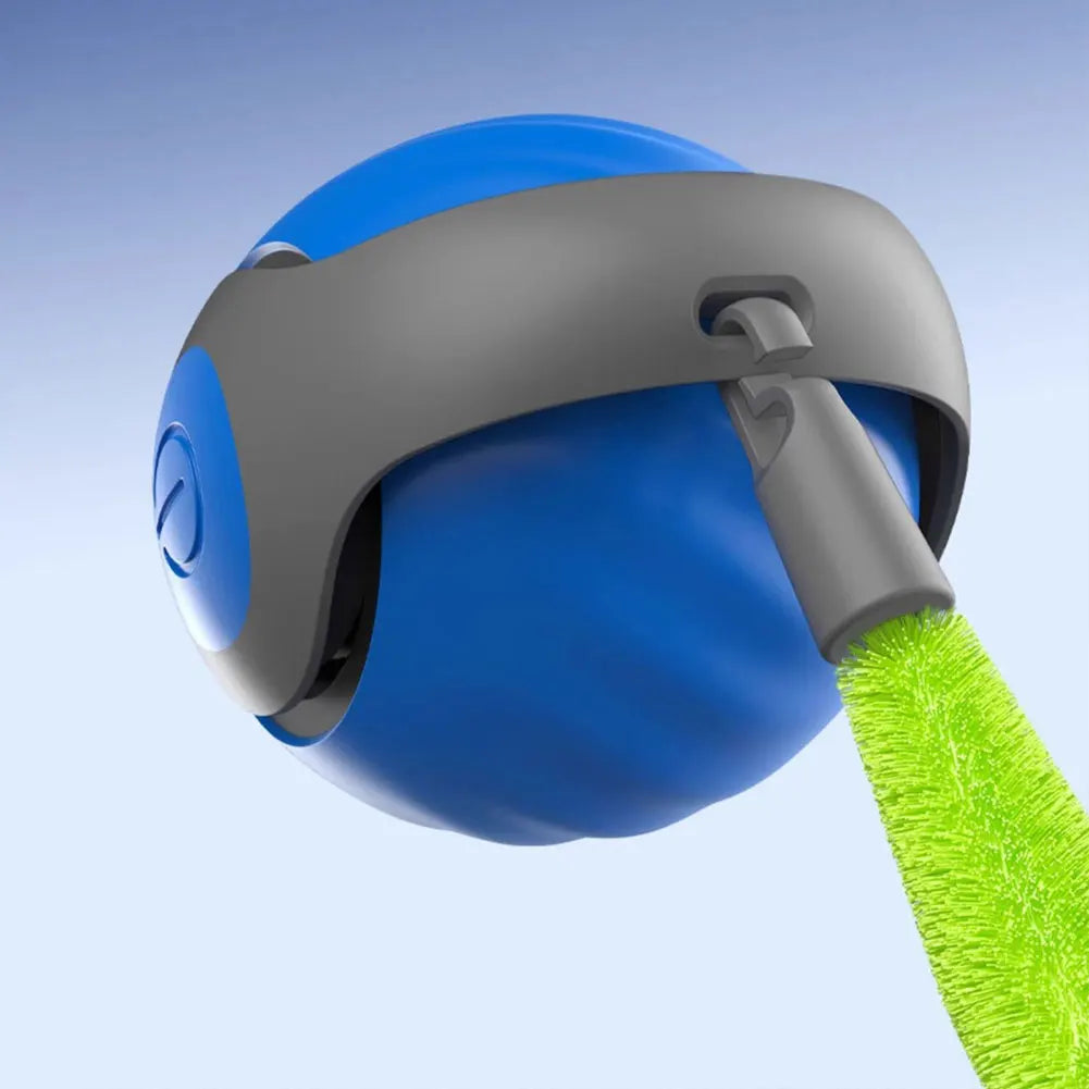 Automatic Moving Cat Toy Ball Smart Cat Toys Two Speed Adjustment Speedy Tail Cat Toy with Replacement Tail