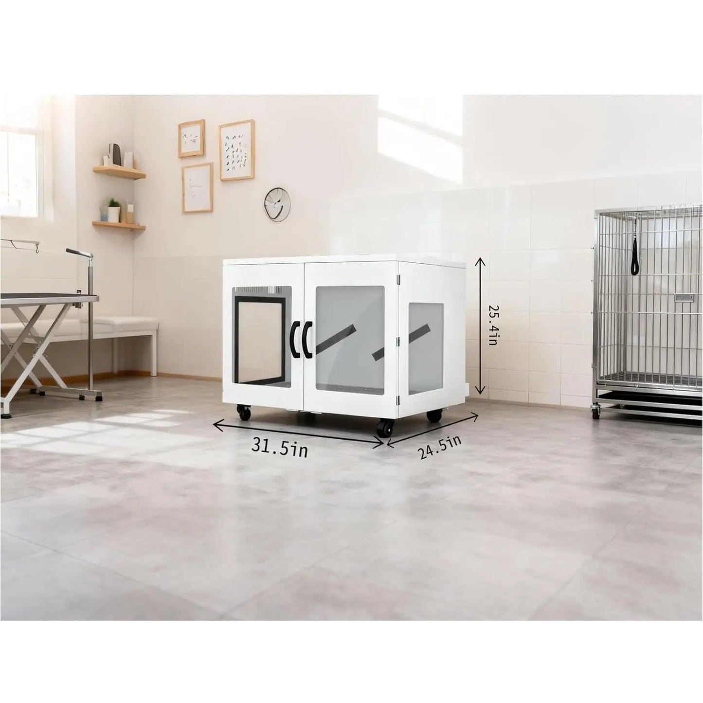 Large Pet Dryer Box,Smart Temp Control & Low Noise,Grooming Blower for 120 lbs Dog Cat,410L,Custom