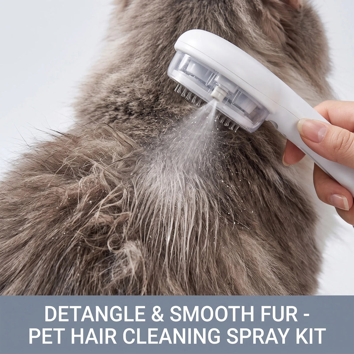 Pet Hair Detangler Spray Set Softening Smoothing Dematting Grooming Volumizing Dogs Cats Daily Care Kit for All Breeds