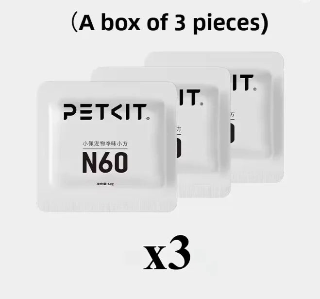 Petkit Pet Eliminator N60 Exclusive For PUROBOT Ultra Self-Cleaning Litter Box, Cat Toilet Odor Control(Pack Of 3)