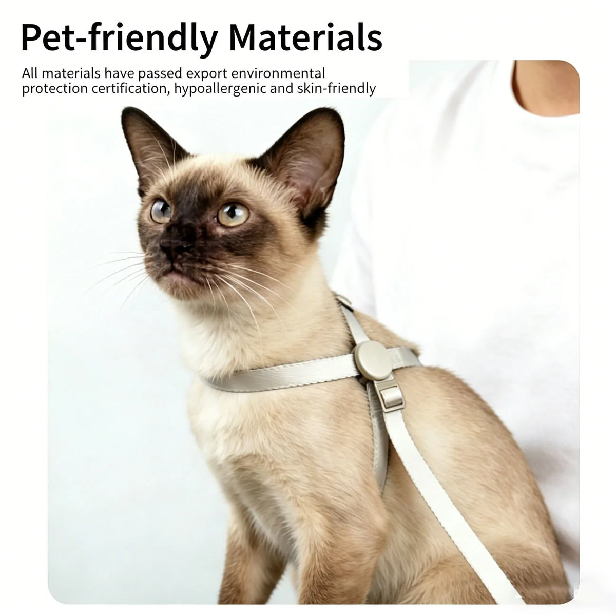 Cat Harness & Leash Set, X-Shape Escape Proof Outdoor Training Walking Vest Harness for Cats, Lightweight,Nylon Rope Small Dogs
