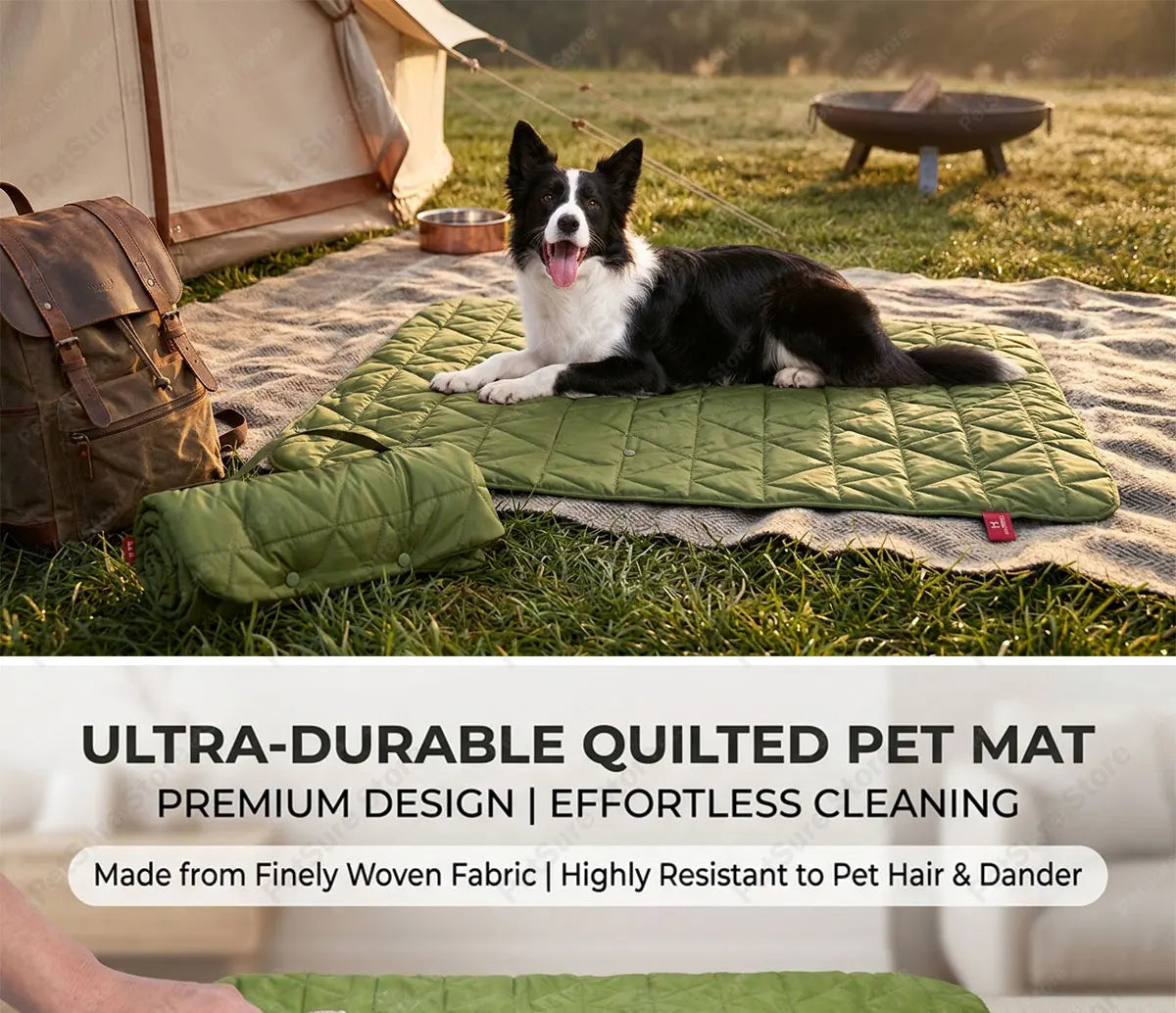 New Pet Dog Picnic Travel Mat Waterproof Foldable Portable Bed Blankets Outdoor Universal All Breeds Dog Lightweight Camping Mat