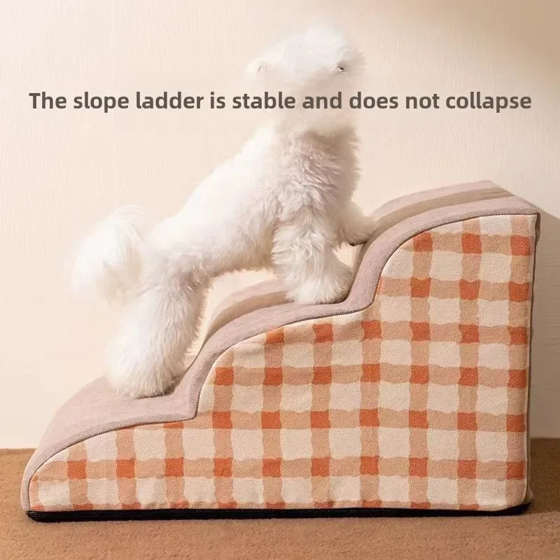 Pet 2/3 Steps High Density Foam Dog Secure Stairs Ramps Non-Slip Pet Steps for Older Dogs Pet with Joint Pain Sofa Bed Ladder