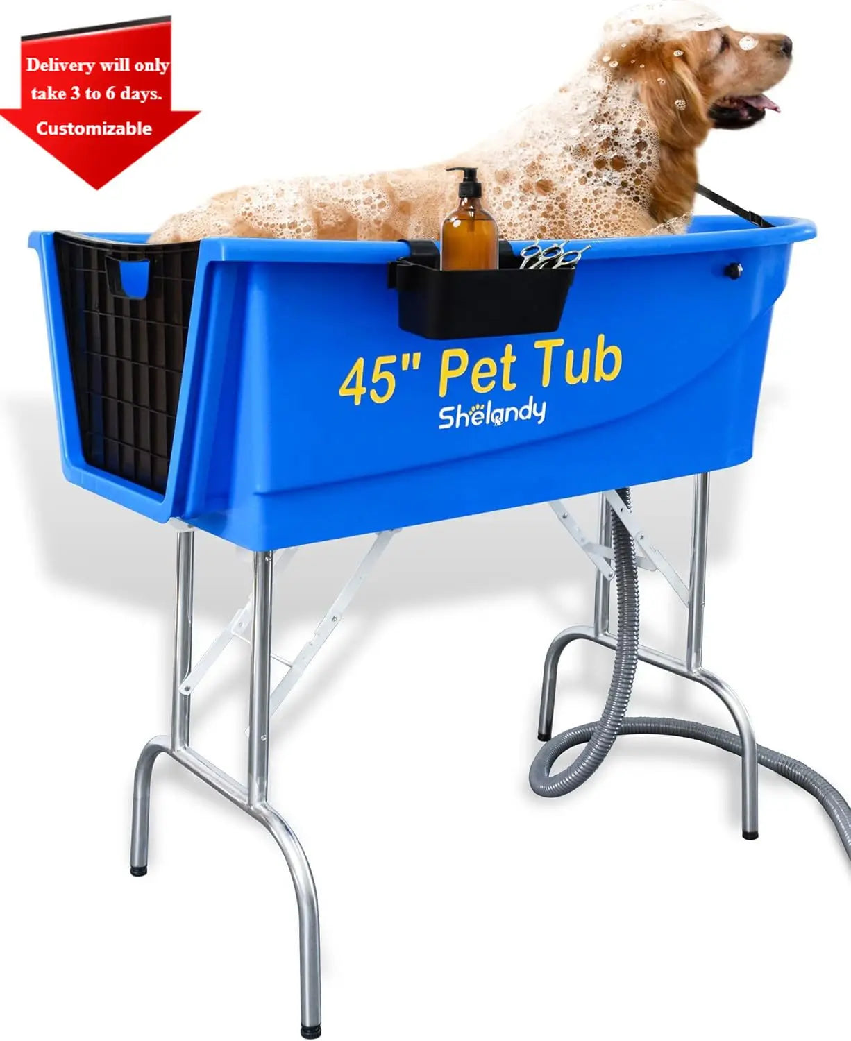 45" Pet Grooming Bathtub Dog Wash Station | Heavy Duty Bathing Tub (Bathtub Only)