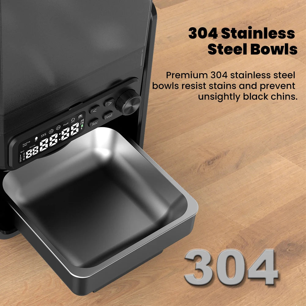 Smart Pet Feeder Automatic for Cats and Dogs - with Timed & Quantitative Feeding, Slow Food Function, Automatic Food Dispenser