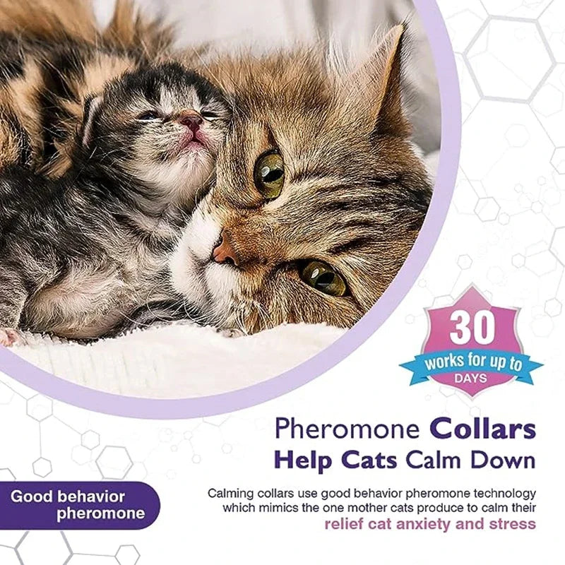 New Release Dog Calming Pheromone Collar cat Relieve Anxiety Adjustable Comfortable Collar For Puppy Kitten Large Dog Accessorie