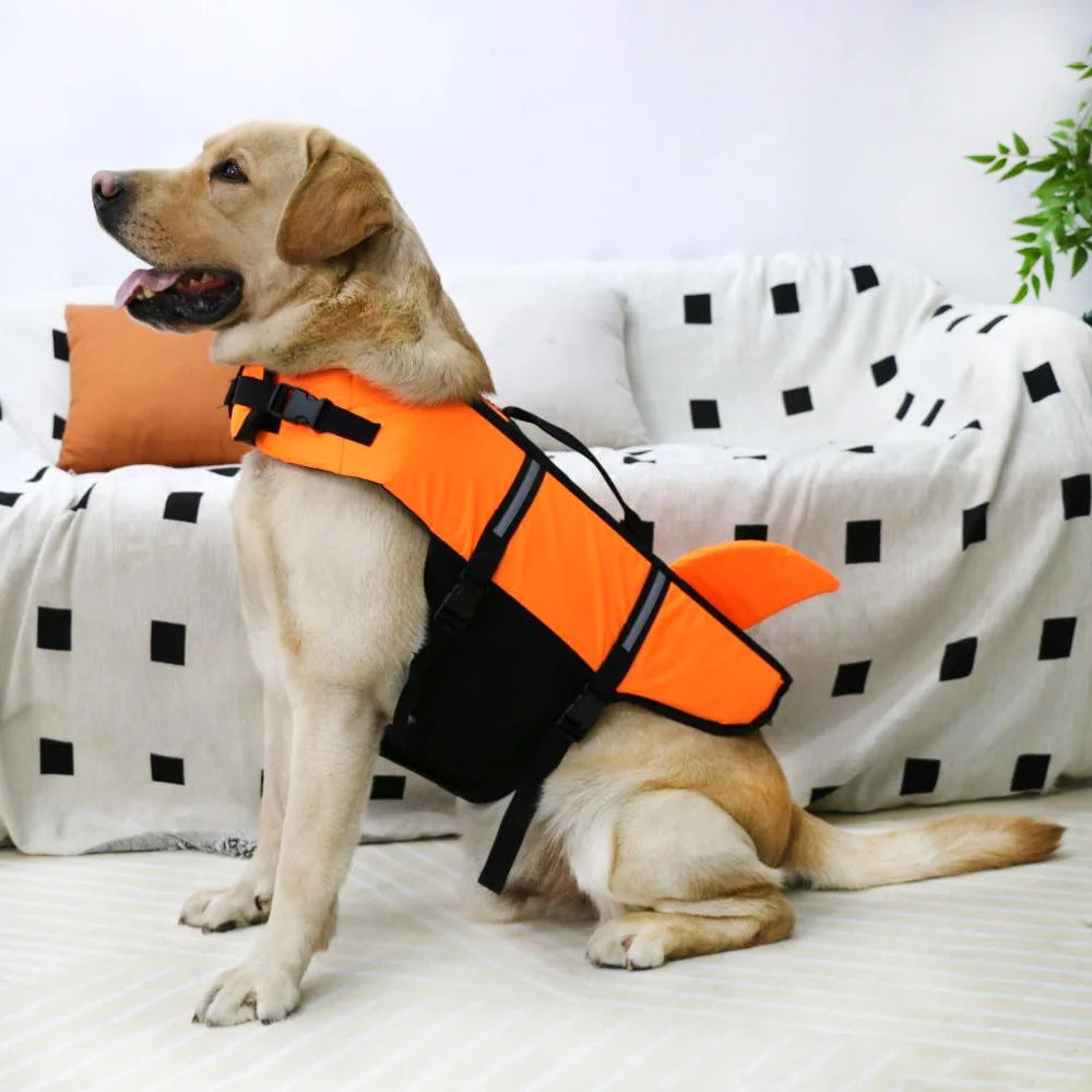 Dog Life Jacket with Rescue Handle, Reflective Dog Harness Life Vest for Swimming Boating Puppy for Small Medium Large Dogs