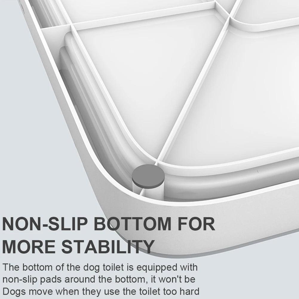 Dog Potty Tray with Pee Wall Pan Trainer Anti-Splash Pet Indoor Dog Training Toilet Dog Potty Trainer Puppy Kitten Cleaning Tool